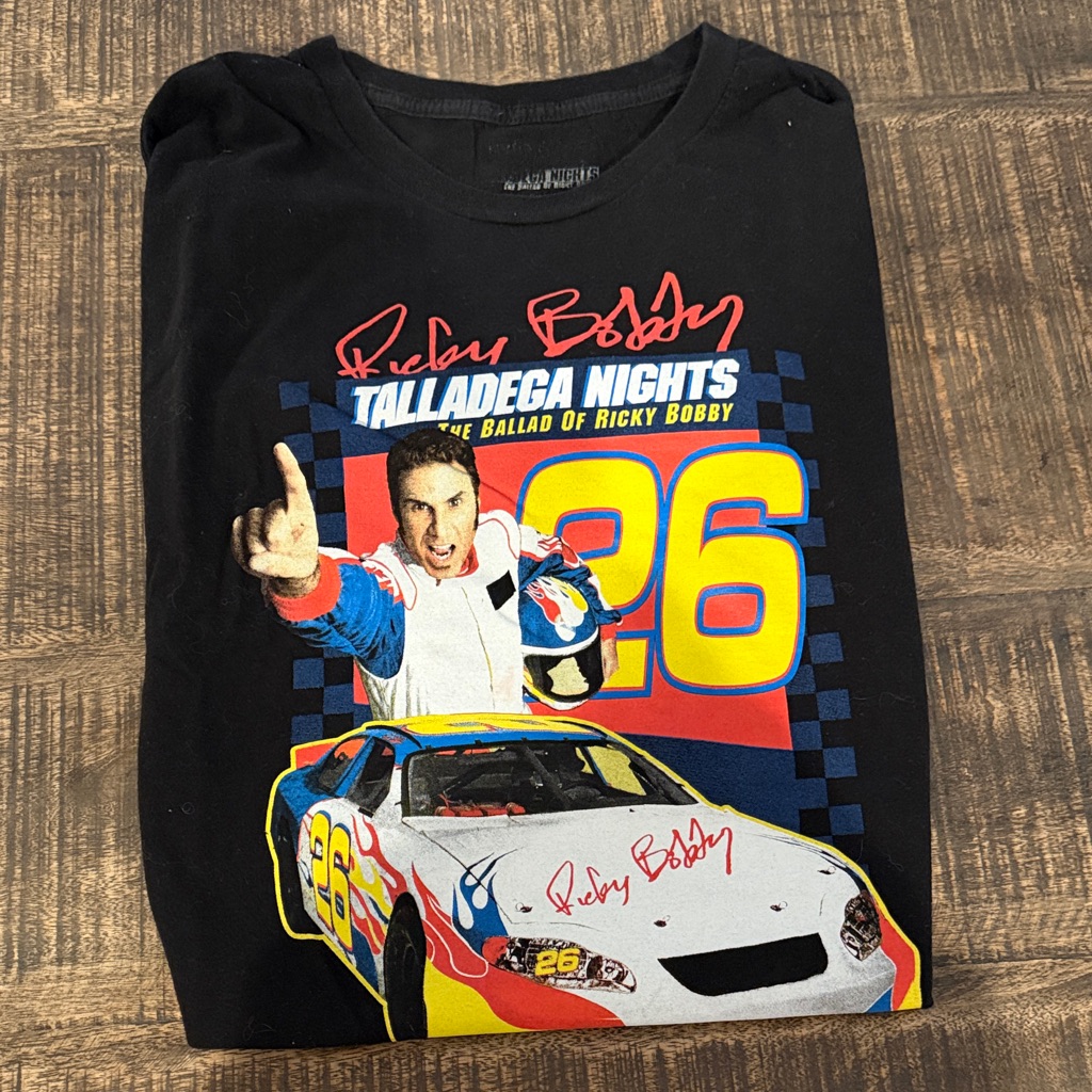 Nascar Black Talladega Nights Graphic Tee Nascar Black Talladega Nights Graphic Tee